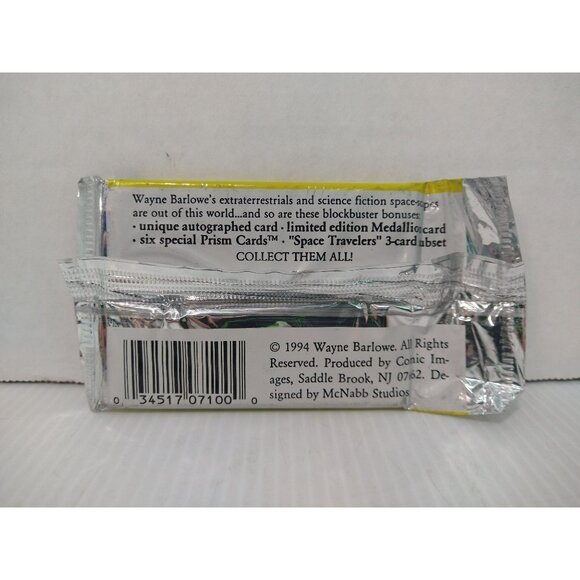 Alien World of Wayne Barlowe Trading Cards Comic Images 1994 1 Unopened Pack - Picture 4 of 4